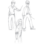 Dibujo para colorear Colorear Harry Poter Y Sus Amigos