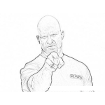 Dibujo para colorear Colorear A Steve Austin Stone Cold