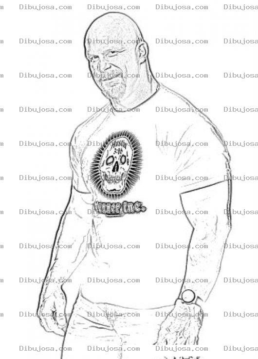 Dibujo para colorear Stone Cold Coloring Page Para Pintar