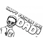 Dibujo para colorear Feliz Dia Del Padre Para Colorear