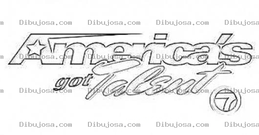 Dibujo para colorear Americas Got Talent Coloring Page