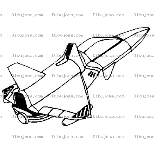 Dibujo para colorear Avion Supersonico Para Colorear
