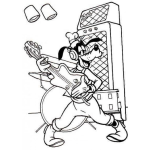 Dibujo para colorear Gufy De Rockero Para Colorear