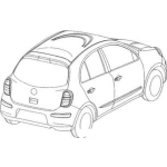 Dibujo para colorear Colorear Carro Hatchback