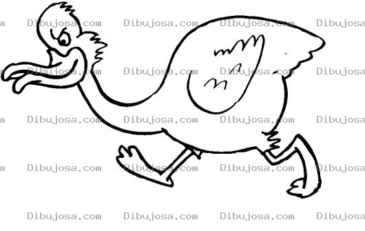 Dibujo para colorear Colorear Pato Enojado