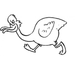 Dibujo para colorear Colorear Pato Enojado