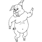 Dibujo para colorear Colorear Coche Parado En Dos Patas