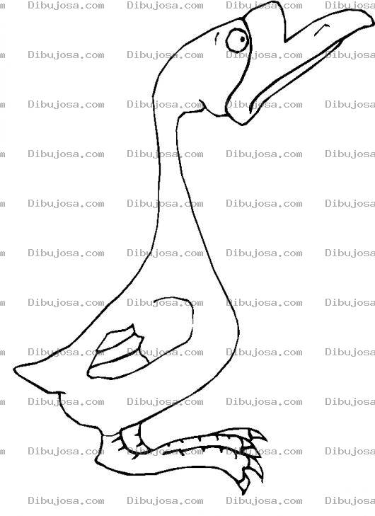 Dibujo para colorear Colorear Ganso Feo
