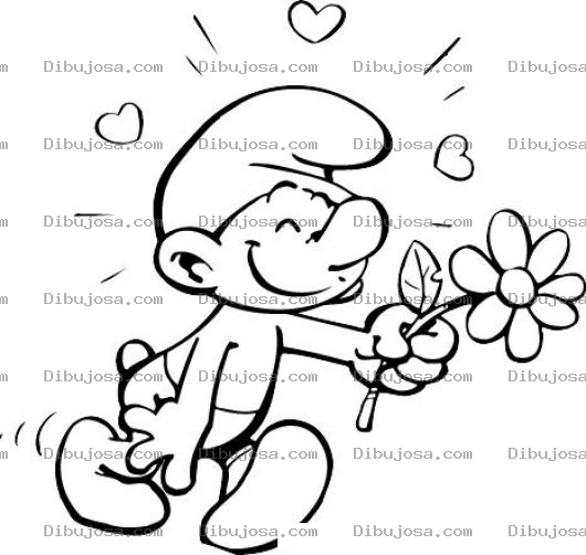 Dibujo para colorear Pitufos Colorear