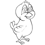 Dibujo para colorear Colorear Gavilan Bebe