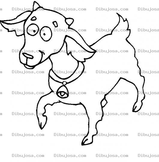 Dibujo para colorear Colorear Cabrito Con Campanita