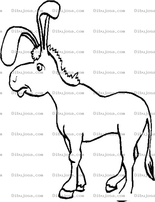 Dibujo para colorear Colorear Burrito Triste