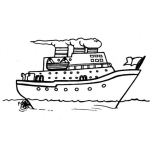 Dibujo para colorear Colorear Crucerito
