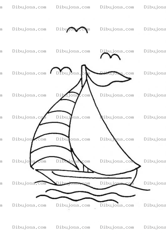 Dibujo para colorear Colorear Barco De Bela