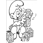 Dibujo para colorear Colorear Bebe Pitufo
