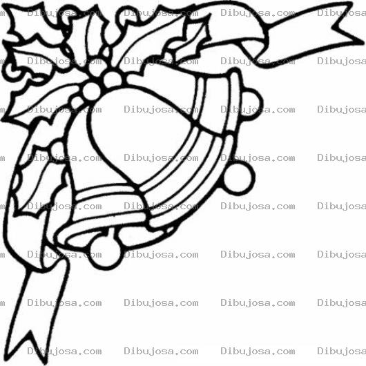 Dibujo para colorear Colorear 3 Camapanas Navidenas