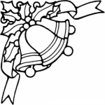 Dibujo para colorear Colorear 3 Camapanas Navidenas